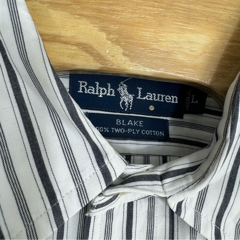 Ralph Lauren L Blake 100% Two Ply Cotton 17-17.5 x 35 - Picture 4 of 5